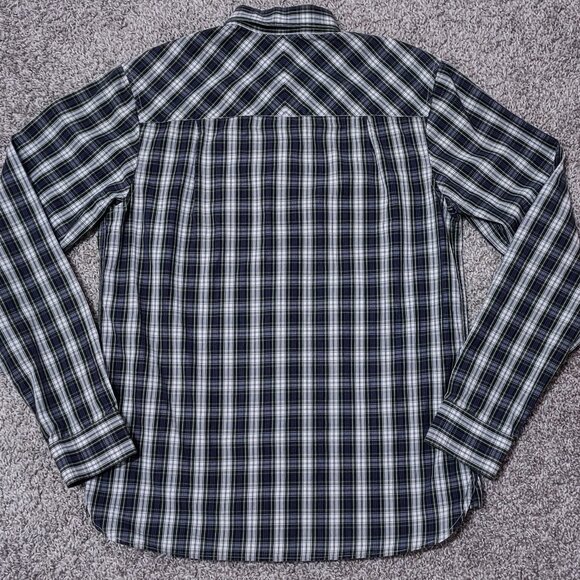 FRED PERRY Button Down Shirt Mens Small S Plaid Cotton Long Sleeve Classic Prep - Picture 9 of 16
